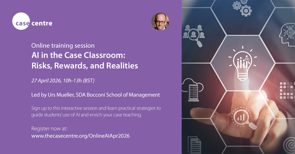 Online case training session, April 2026 - The Case Centre