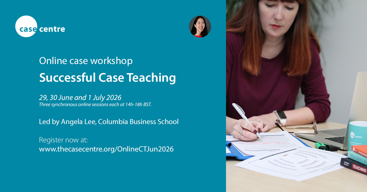 Online case workshop, June-July 2026 - The Case Centre