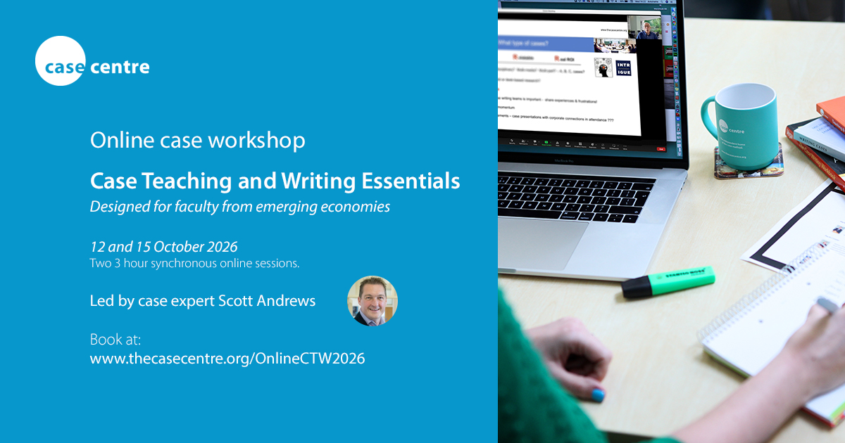 Online case workshop, October 2026 - The Case Centre